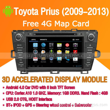 Android Car DVD Player GPS Navigation Wifi 3G for Toyota Prius 2009-2013 Bluetooth Touch Screen